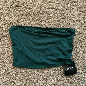 Green shein crop top